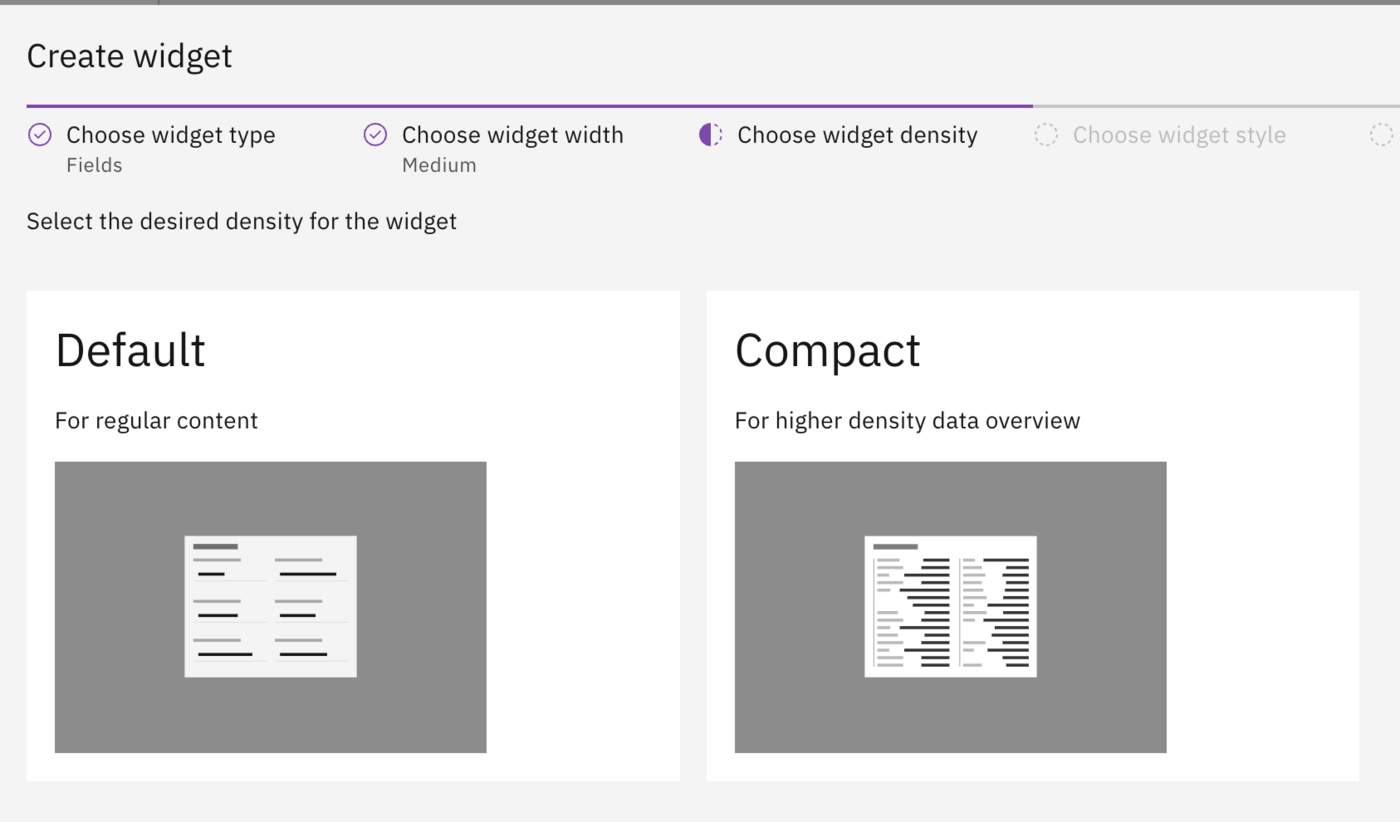 Widget wizard step 3